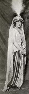Images Dated 29th October 2018: Florence Gould in costume for the Perian Gala, Juan les Pins