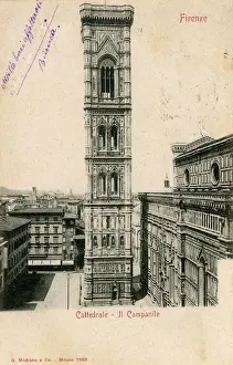 Firenze Prints: Florence - Italy - Campanile of the Duomo