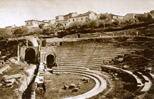 Florence, Italy - Fiesole and the Ruins of the Roman Theatre Florence, Italy - Fiesole and the Ruins of the Roman Theatre