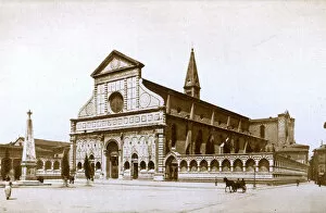Novella Collection: Florence, Italy - Piazza e Chiesa di S. Maria Novella