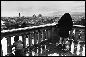 Michelangelo Prints: Florence in the rain, Piazzale Michelangelo