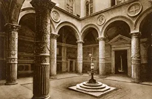 Courtyard Prints: Florence, Tuscany, Italy - Courtyard of the Palazzo Vecchio