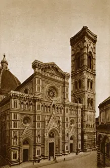 Firenze Prints: Florence, Tuscany, Italy - Duomo and the Campanile