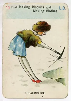 Upton Prints: Florence Upton playing cards - Breaking Ice