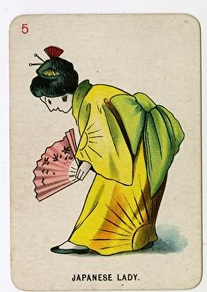 Florence Upton playing cards - Japanese Lady