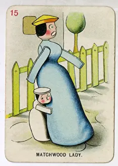 Upton Prints: Florence Upton playing cards - Matchwood Lady