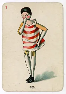 Upton Prints: Florence Upton playing cards - Peg