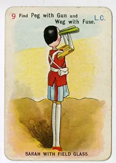 Upton Prints: Florence Upton playing cards - Sarah with Field Glass