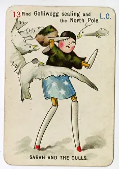 Upton Prints: Florence Upton playing cards - Sarah and the Gulls