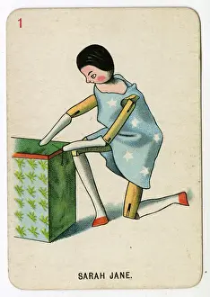 Upton Prints: Florence Upton playing cards - Sarah Jane