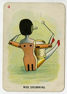 Drumming Collection: Florence Upton playing cards - Weg Drumming