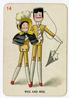 Upton Prints: Florence Upton playing cards - Weg and Meg