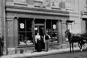 Horticultural Prints: Florist and food shop in Henley-on-Thames