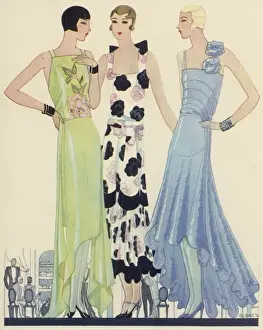 Flounces and a High Waist Line, by G. Sacy