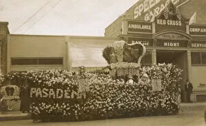 Garage Gallery: Flower-decked float, Pasadena, California, USA