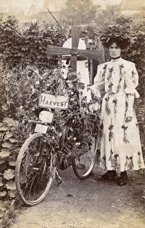 Images Dated 19th August 2016: Flower Festival Competition Winner - Decorated Bicycle