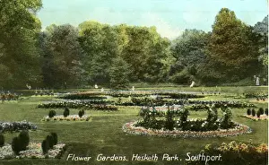 Hesketh Prints: Flower Gardens, Hesketh Park, Southport, Lancashire