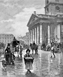 Flower Girl at St. Martin s-In-The-Fields, London, 1894