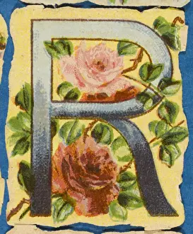 Alphabets Prints: FLOWER R