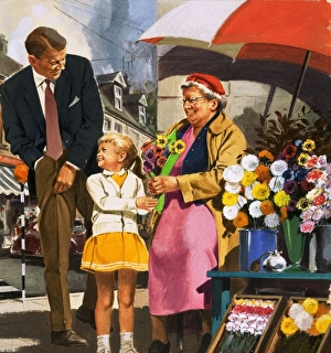 Images Dated 1st June 2007: Flower seller