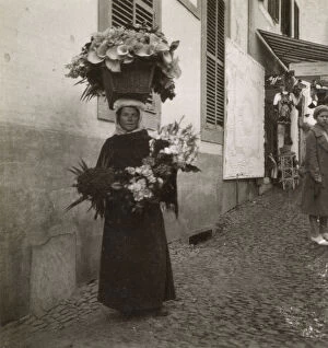 Flower seller in Funchal, Madeira