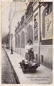 Bouquets Prints: Flower Seller - Paris