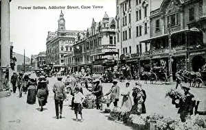 Flower sellers, Adderley Street, Cape Town, South Africa