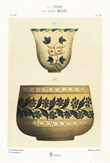 Flower vases from Persia and Malta