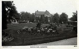 Attwood Collection: Flowerbeds at Queens Park, Harborne, south-west Birmingham