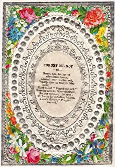 Padded Prints: Flowers and verse on a romantic greetings card