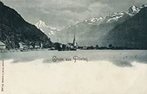 Fluelen, Switzerland on the Lac des Quatre Cantons