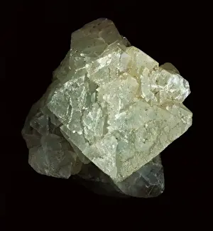 Sulfide Prints: Fluorite, pale green octahedron