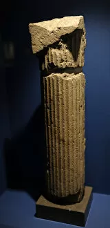Images Dated 4th March 2012: Fluted column of the tympanum of the Hawara Labyrinth. Fayyu