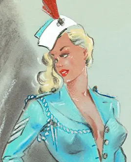 Murray's Cabaret Club Prints: Fly Girl Crop - Murrays Cabaret Club costume design