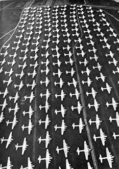Hundreds Prints: Flying Fortresses at an airfield near Munich, August 1945