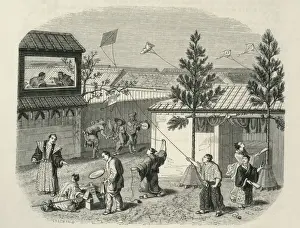 Exchanging Prints: Flying Kites, Japan