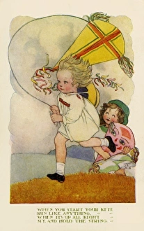 Flying kites by Susan Beatrice Pearse