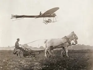 Flying and ploughing in Weybridge, Surrey