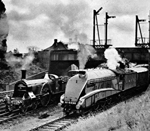 Images Dated 5th April 2004: The Flying Scotsman of 1888 and 1938 at Sevenage