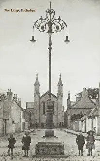 Wrought Prints: Fochabers, Scotland - Impressive iron lamp