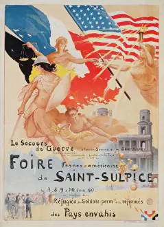 Guerre Prints: Foire France-Americaine de Saint-Sulpice. Le Secours de Guer