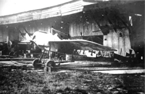 Hangar Prints: Fokker E III of Max Immelmann at Douai, France