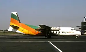 Guardia Prints: Fokker F27 100 of Pilgrims N142PM at La Guardia, 12 Ju