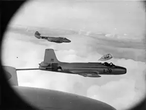 Canopy Prints: A Fokker S14 Mach Trainer jettisons its cockpit canopy flank