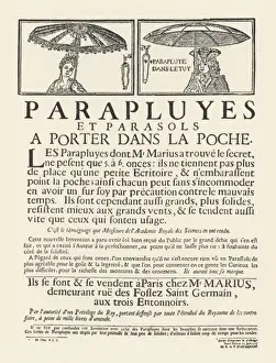 Folding Umbrellas, 1715