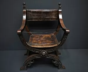 Civic Gallery: Folding X-chair, c. 1620-1650