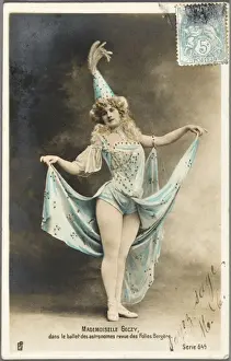 Bergere Prints: Folies Bergere - dancer