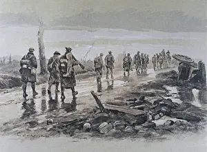 Folio of 24 hand-coloured images - WWI