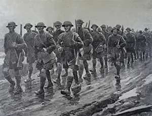 Folio of 24 hand-coloured images - WWI