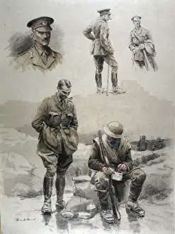 Folio of 24 hand-coloured images - WWI